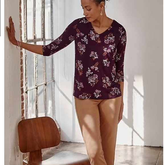 J. Jill Wearever Collection Tops J Jill Wearever Collection V Neck